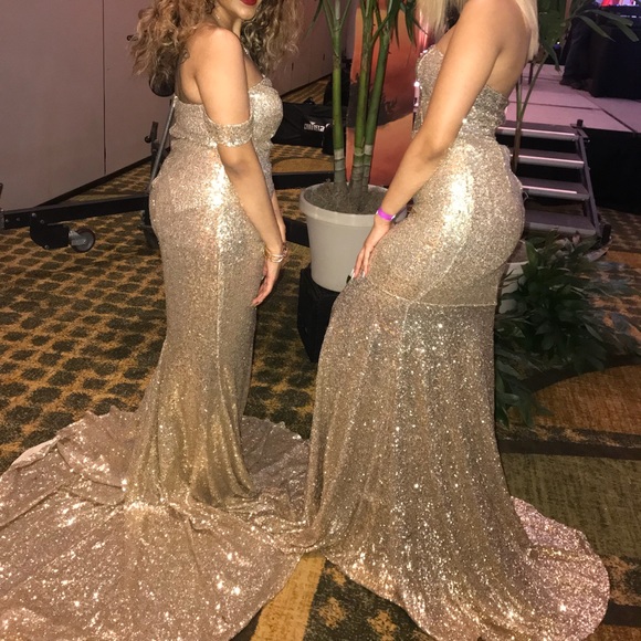 Alamour The Label Sequin Long Formal Dress - Picture 7 of 8